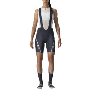 Castelli Velocissima 3 Womens Cycling Bibshorts (Savile Blue/Silver)