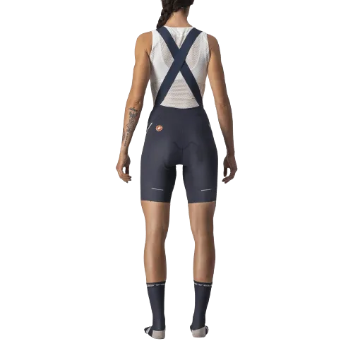 Castelli Velocissima 3 Womens Cycling Bibshorts (Savile Blue/Silver)