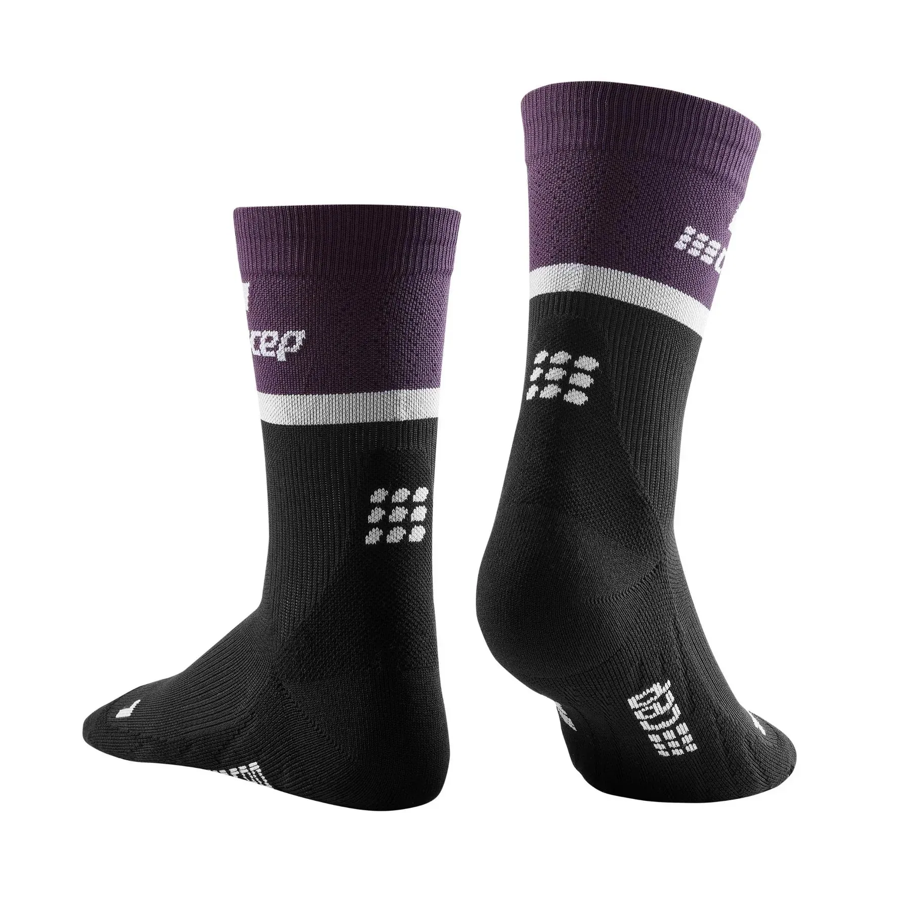 CEP Compression The Run Mid Cut 4.0 Women's Compression Socks (Violet/Black)