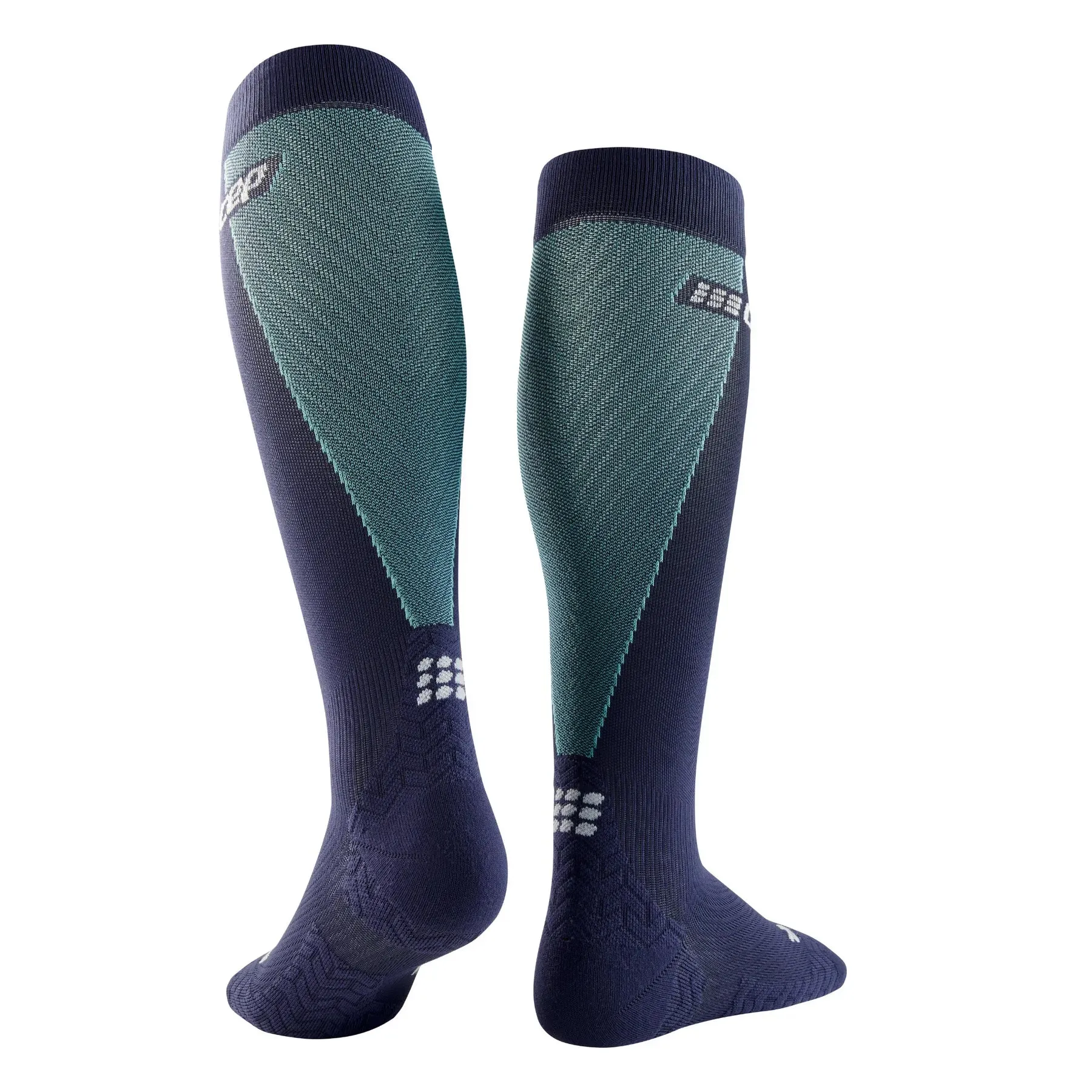 CEP Compression Ultralight Tall Women's Compression Socks (Ultralight Navy/Light Blue)