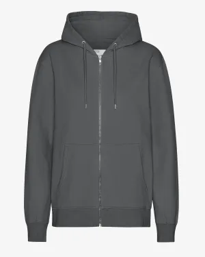 Classic Organic Zip Hood - Lava Grey