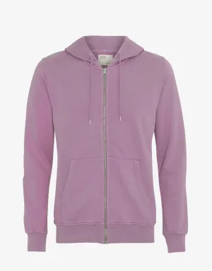 Classic Organic Zip Hood - Pearly Purple