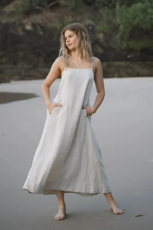 Coco Linen Dress - Oatmeal