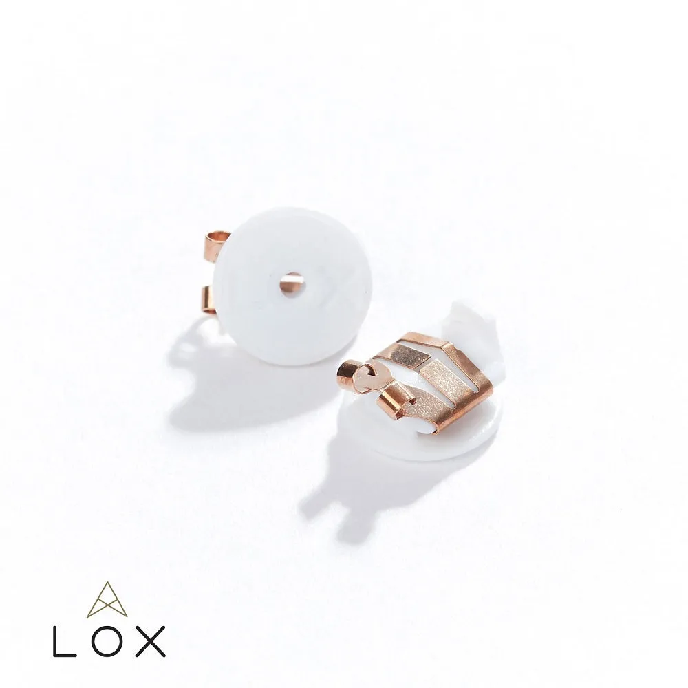 Connoisseurs Lox Rose Gold Tone Earring Backs LOX 2RGE