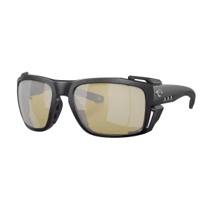 Costa Del Mar King Tide 8 Sunglasses - Black Pearl Frame - Sunrise Silver Mirror 580G Lens