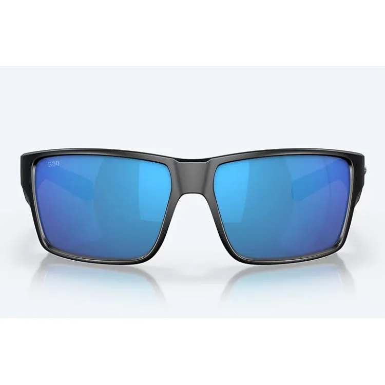 Costa Del Mar Reefton Pro Sunglasses - Matte Black Frame - Blue Mirror 580G Lens