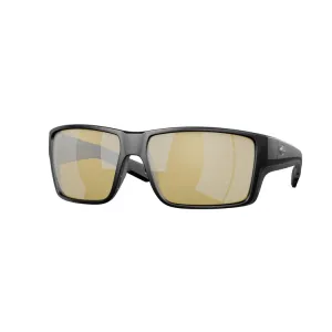 Costa Del Mar Reefton Pro Sunglasses - Matte Black Frame - Sunrise Silver Mirror 580G Lens