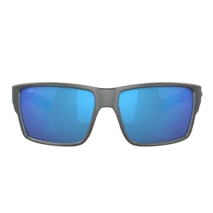 Costa Del Mar Reefton Pro Sunglasses - Matte Grey Frame - Blue Mirror 580G Lens