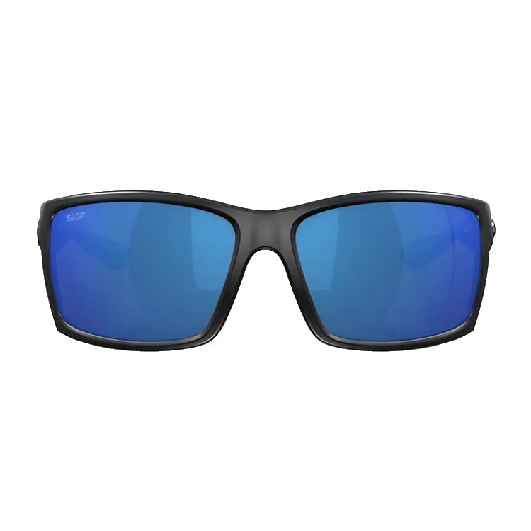 Costa Del Mar Reefton Sunglasses - Blackout Frame - Blue Mirror 580P Lens