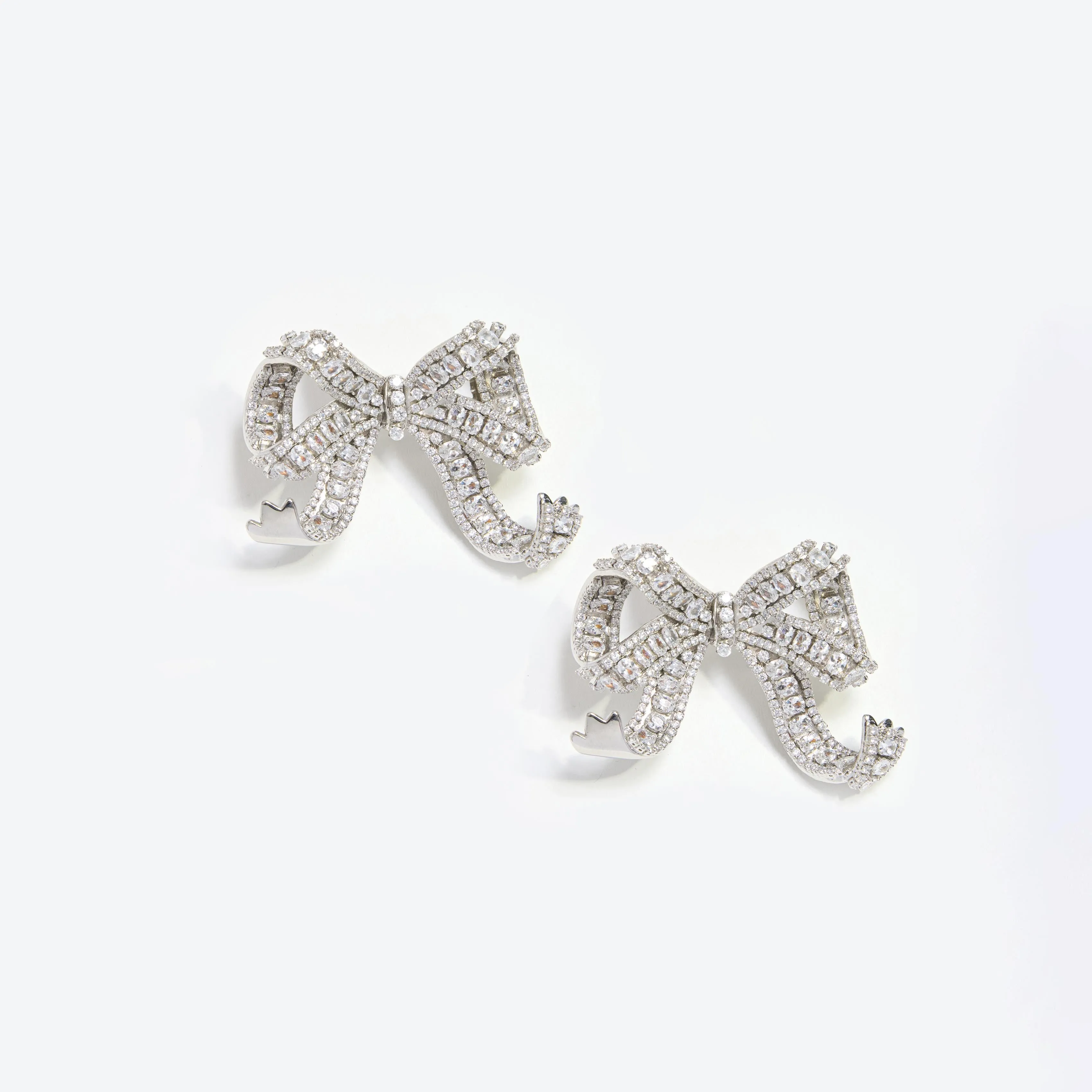 Crystal Bow Earrings Self Portrait