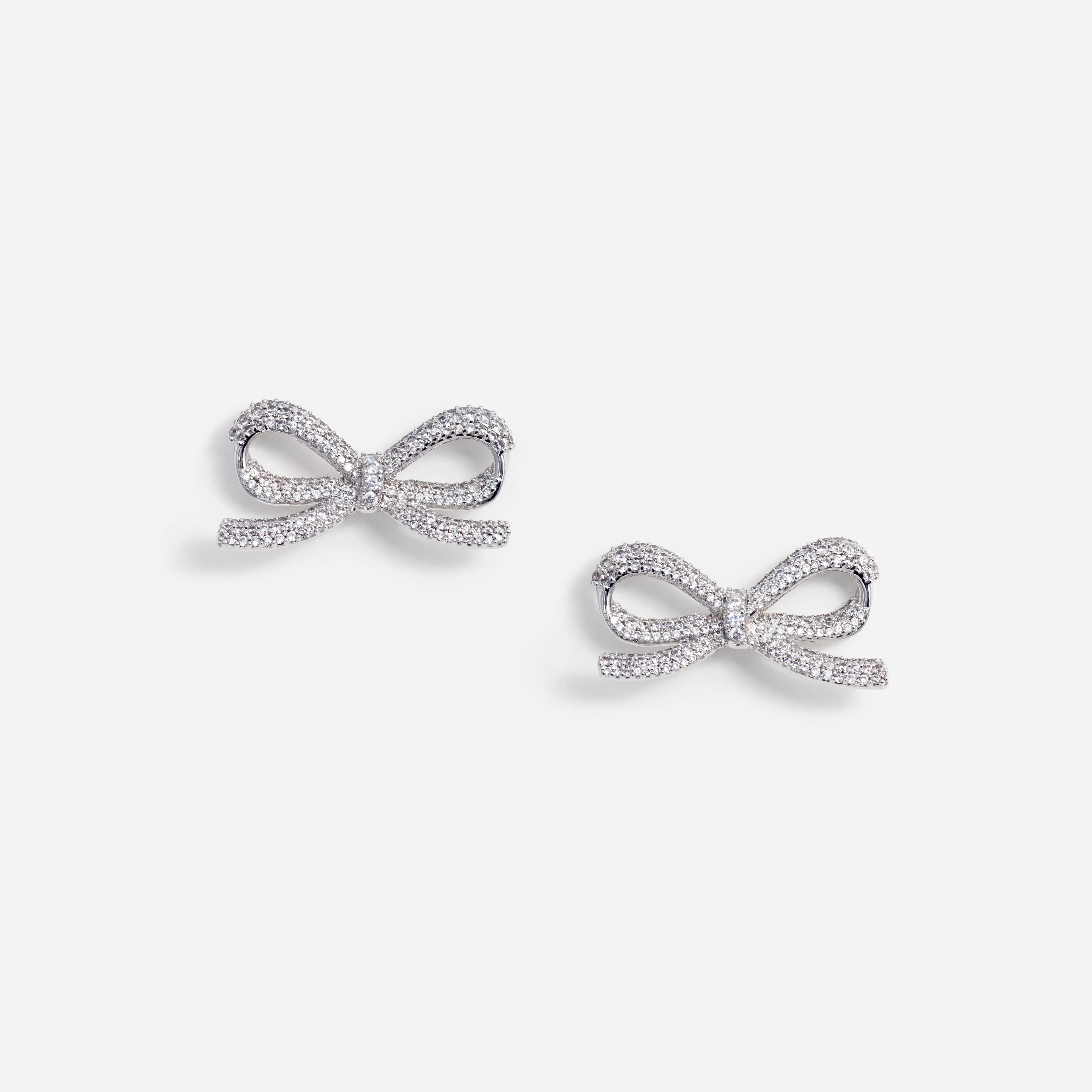 Crystal Bow Earrings Self Portrait