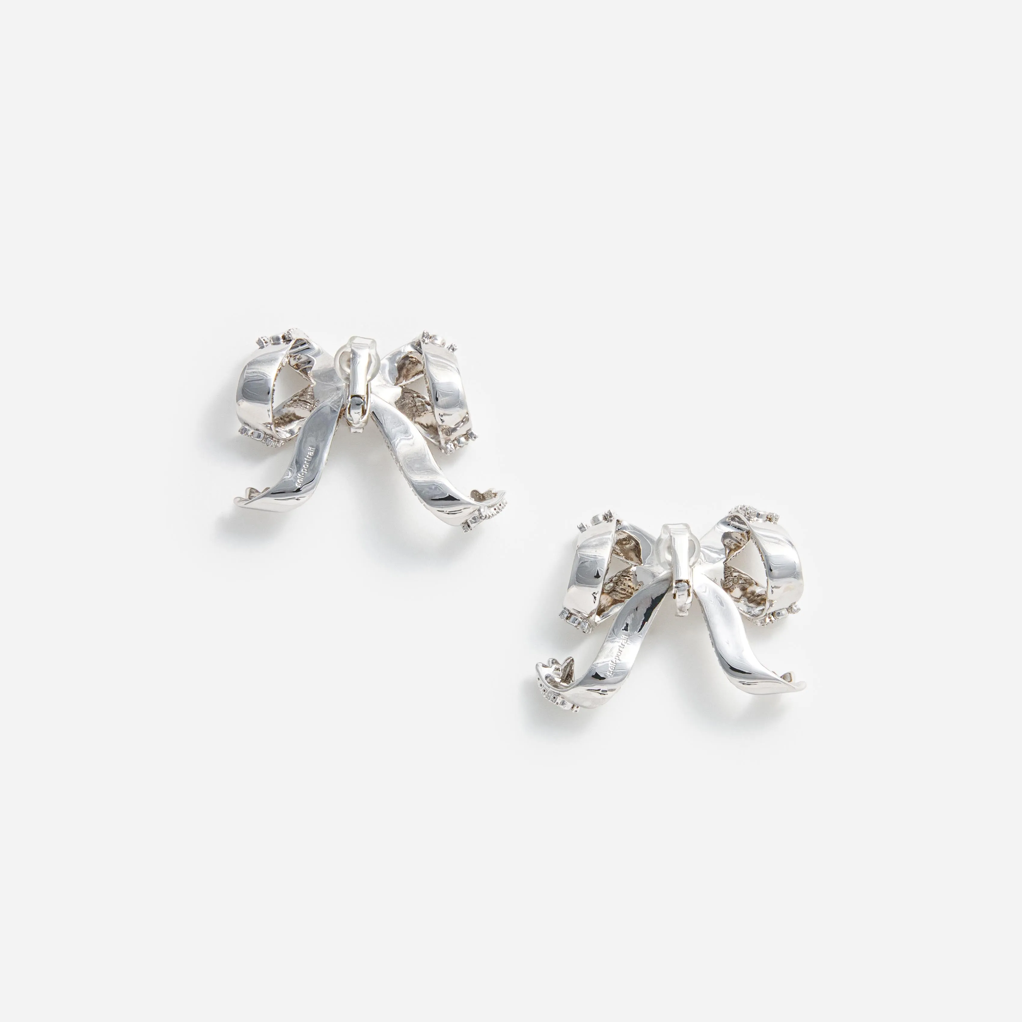 Crystal Bow Earrings Self Portrait