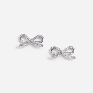 Crystal Bow Earrings Self Portrait
