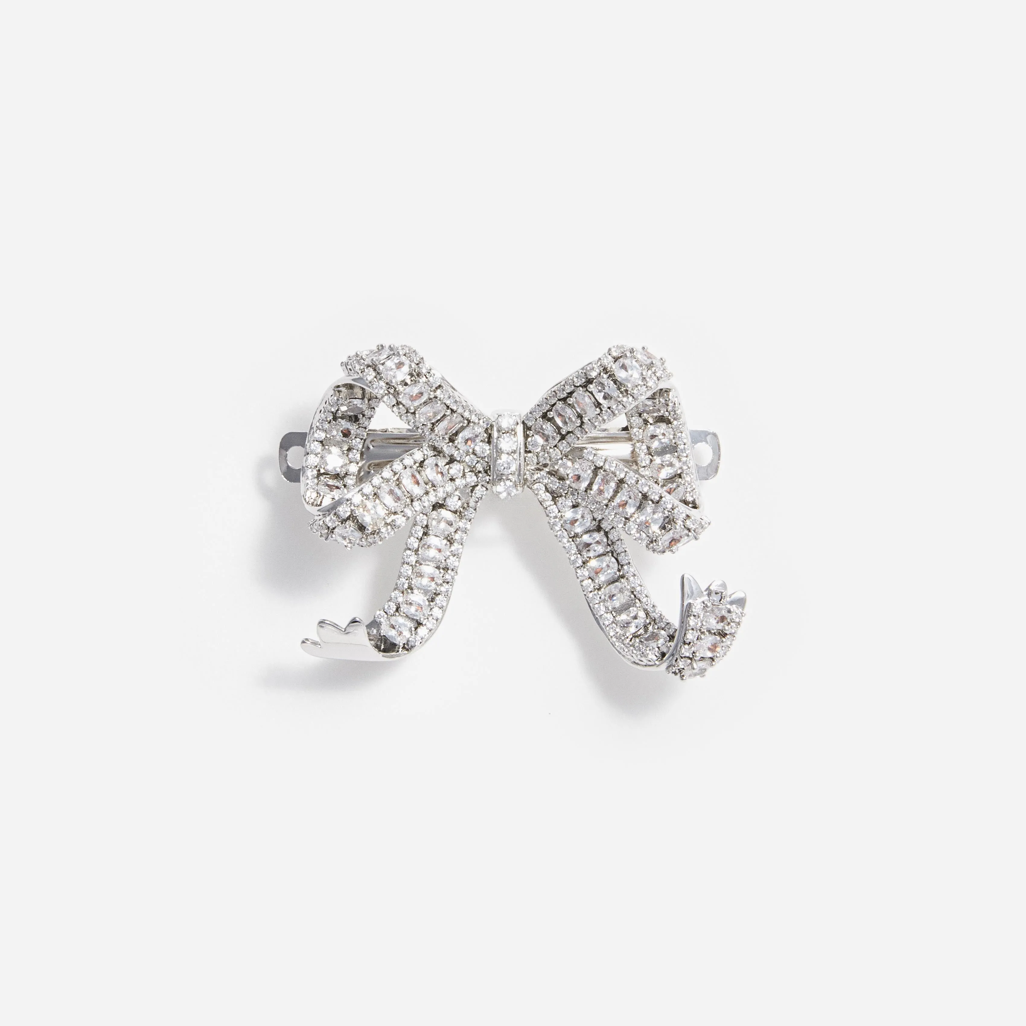 Crystal Bow Hair Clip Self Portrait
