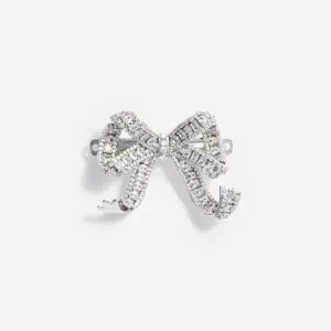 Crystal Bow Hair Clip Self Portrait