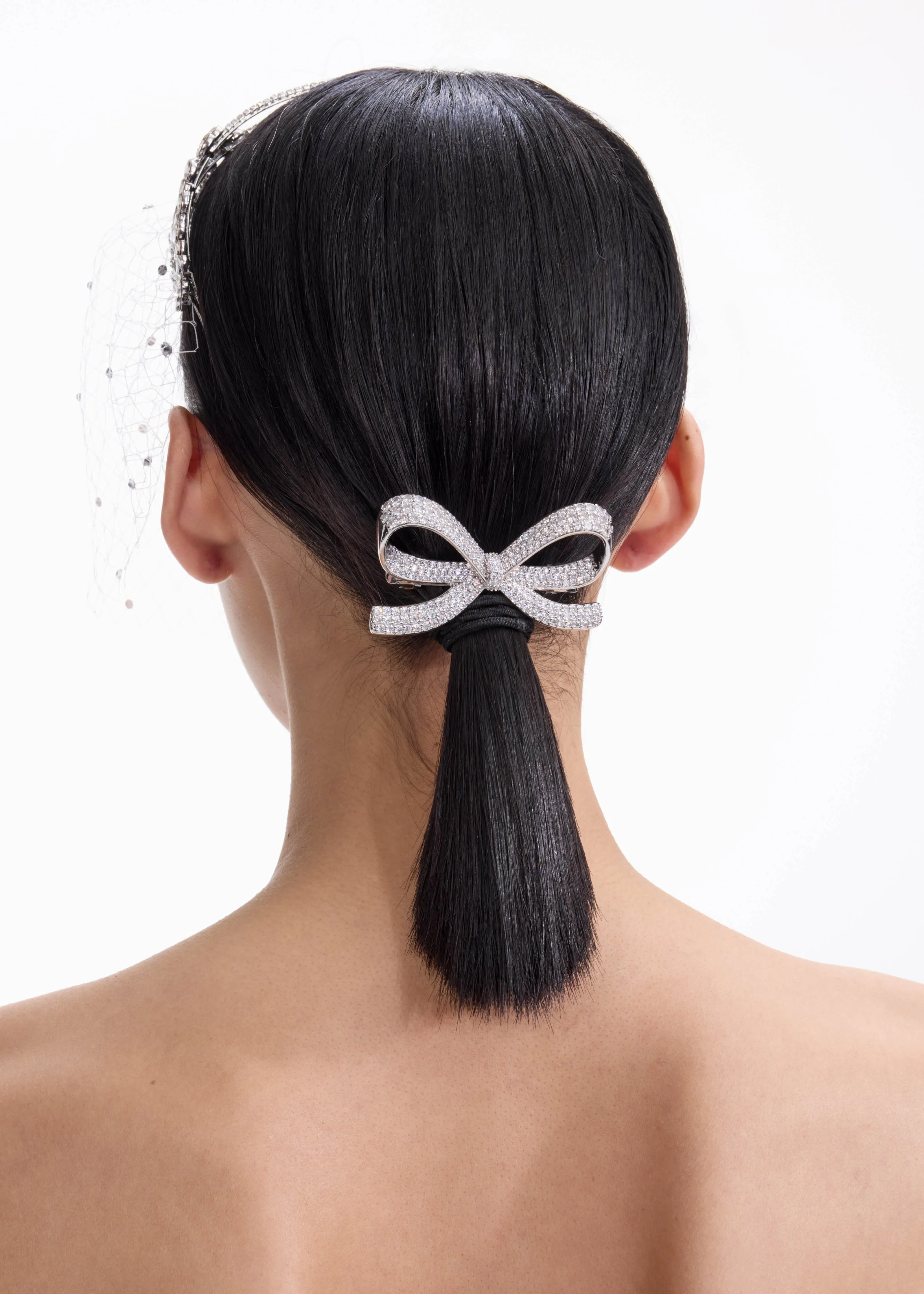 Crystal Bow Hairclip Self Portrait