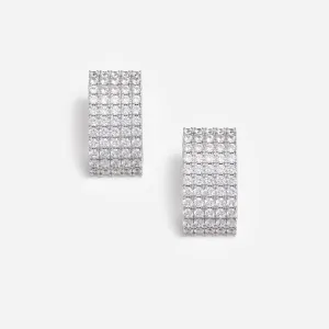 Crystal Chainmail Earrings Self Portrait