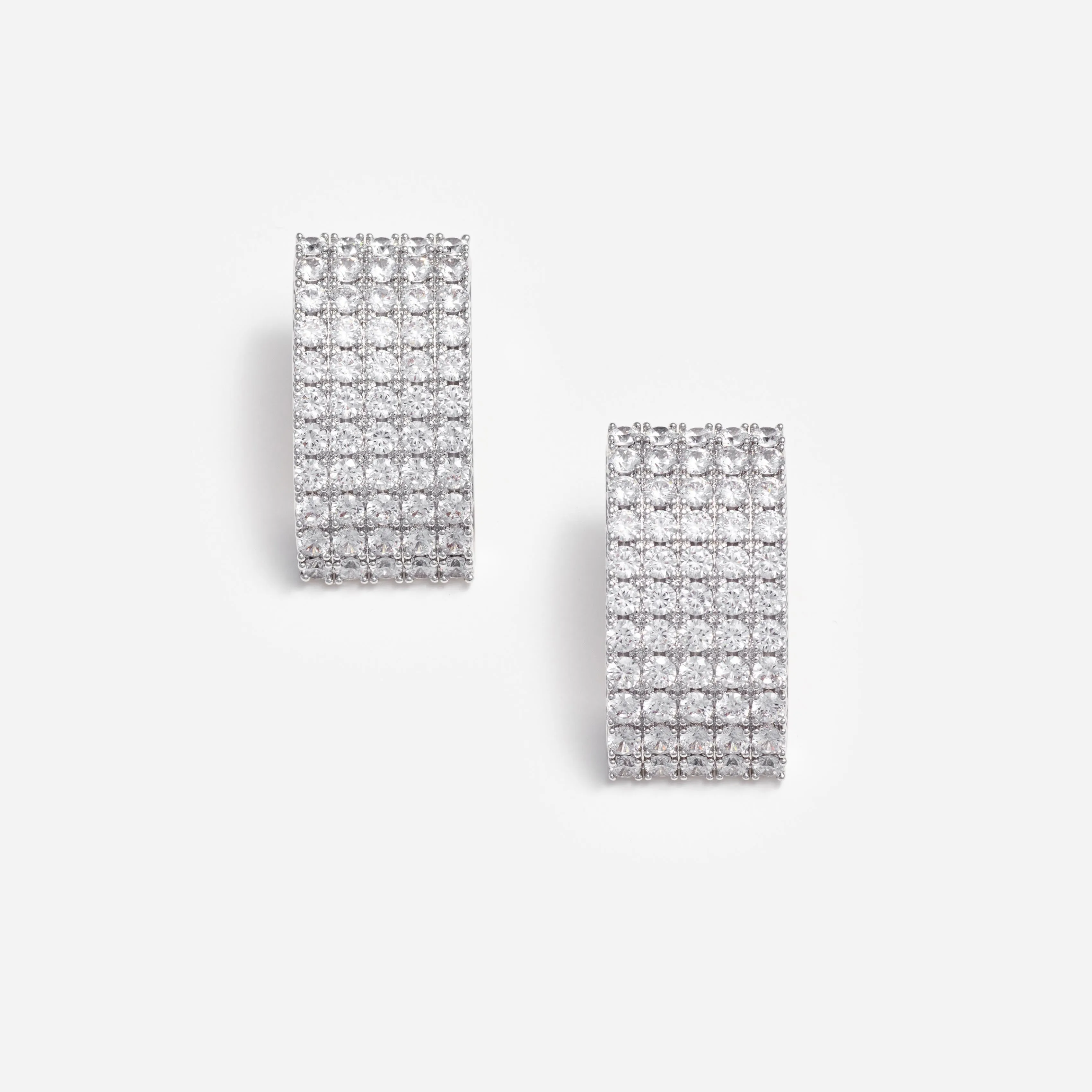 Crystal Chainmail Earrings Self Portrait