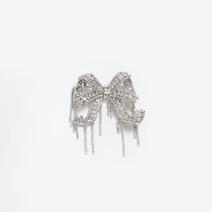 Crystal Embellished Bow Brooch Self Portrait