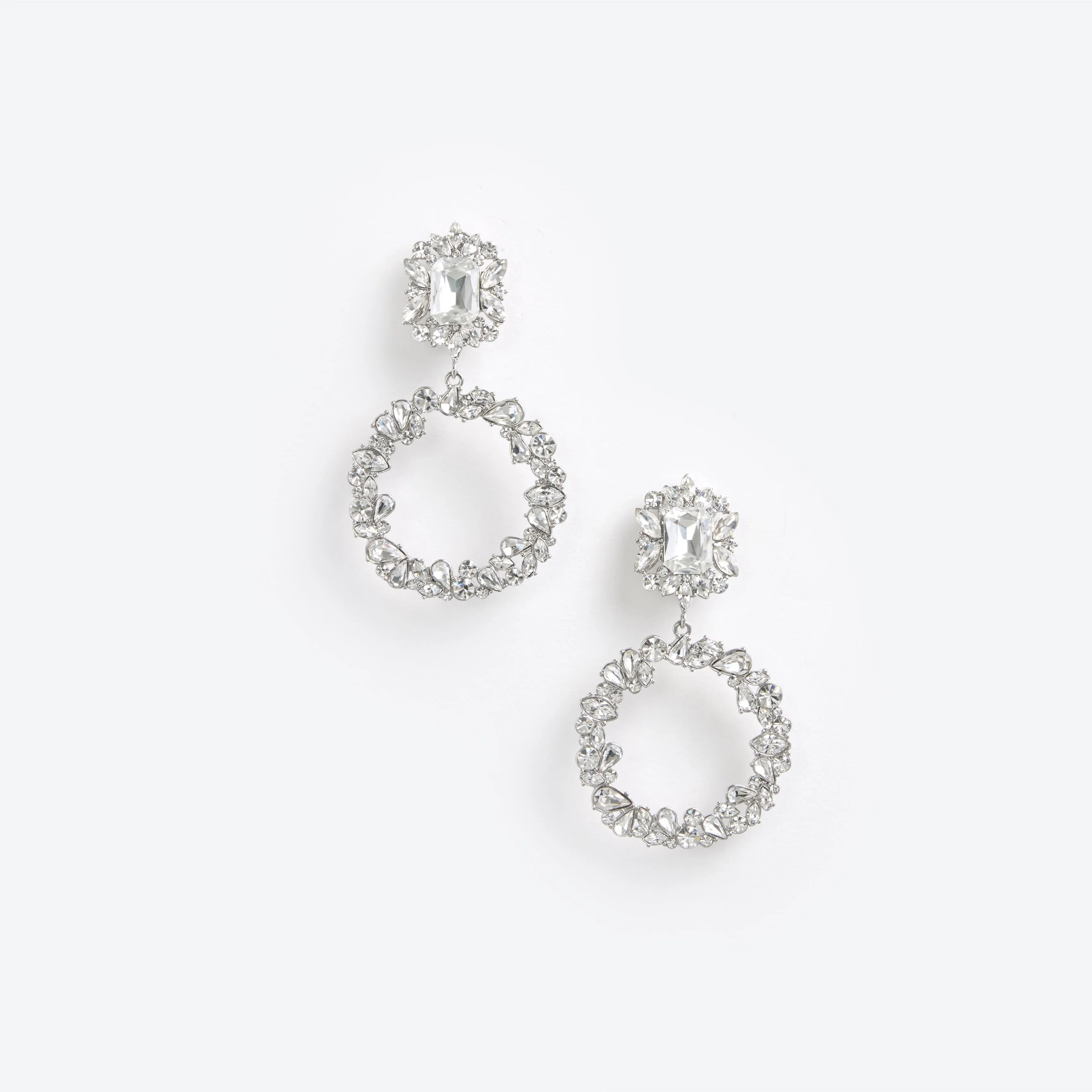 Crystal Hoop Earrings Self Portrait