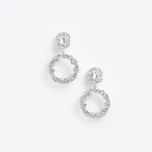 Crystal Hoop Earrings Self Portrait