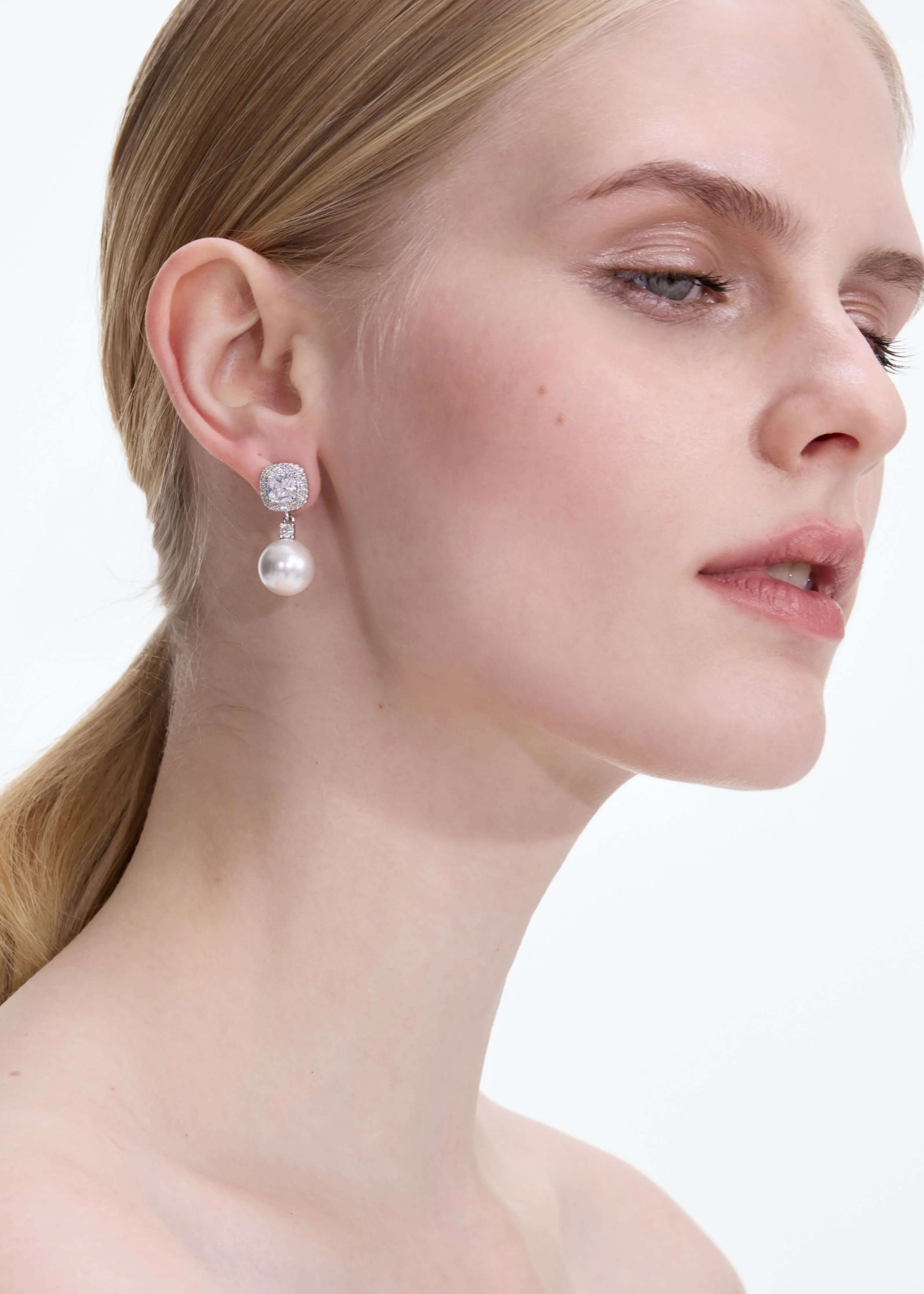 Crystal Pearl Earrings Self Portrait