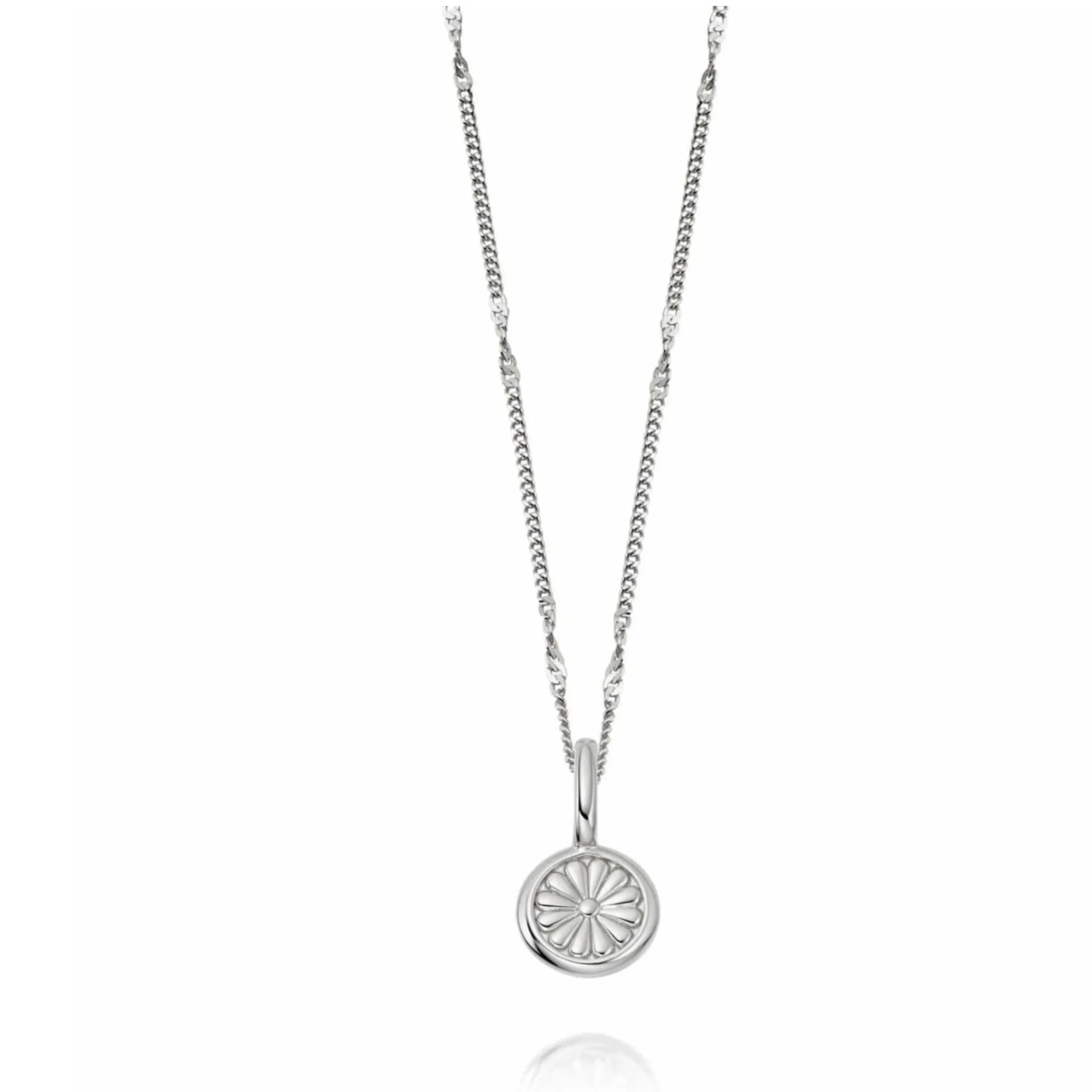 Daisy London Daisy Bloom Mini Pendant Necklace Sterling Silver DN01_SLV