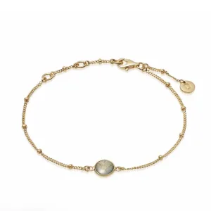 Daisy London LABRADORITE HEALING STONE BOBBLE BRACELET HBR1007_GP