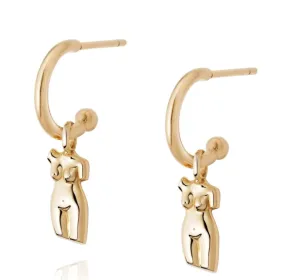 Daisy London Vita Drop Earrings 18ct Gold Plate AE02_GP