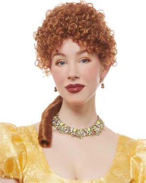 Debutante Short Curly Orange Wig