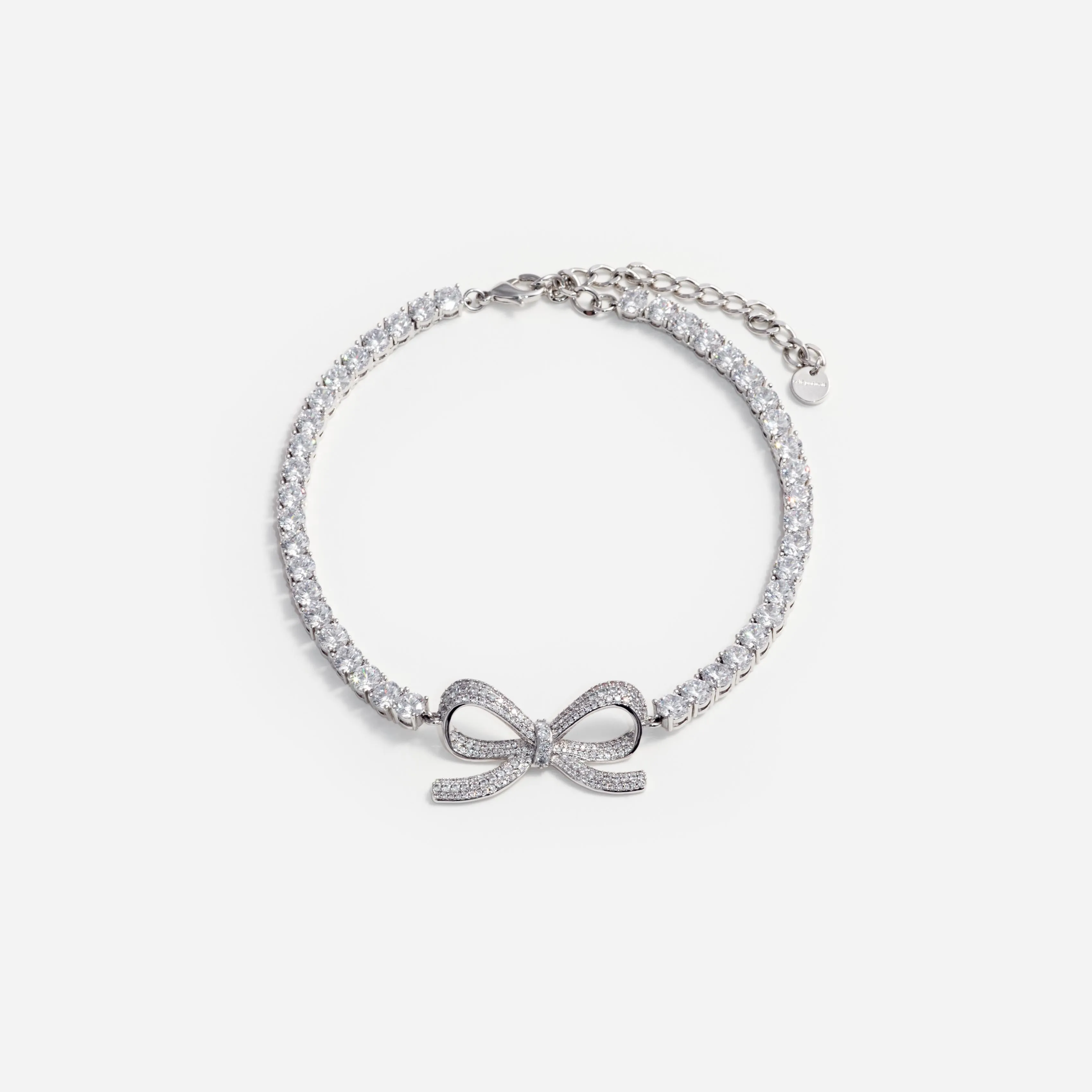 Diamante Bow Tennis Choker Self Portrait