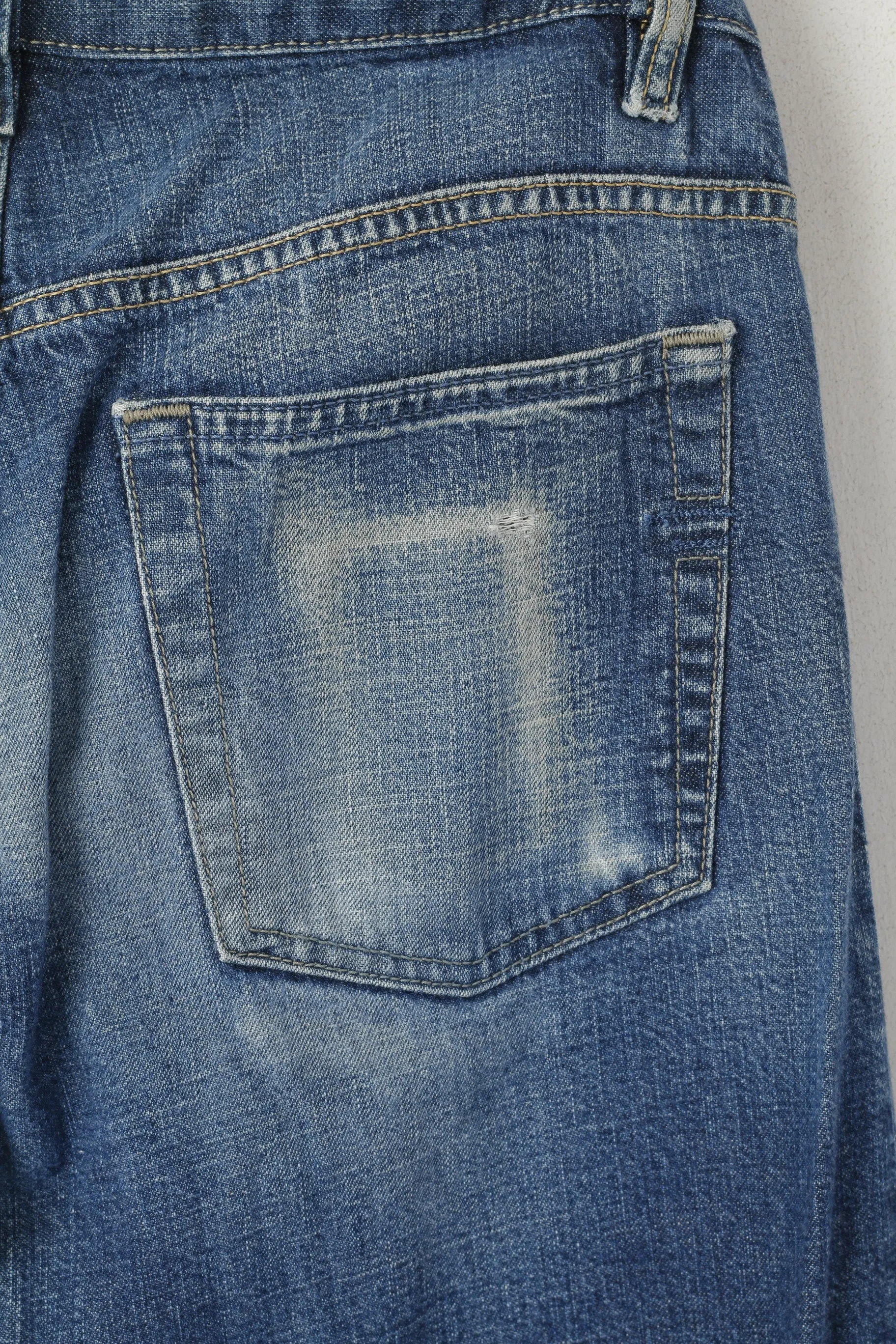 Diesel Industry Men 28 Jeans Trousers Navy Denim Cotton Classic Straight Leg Pants