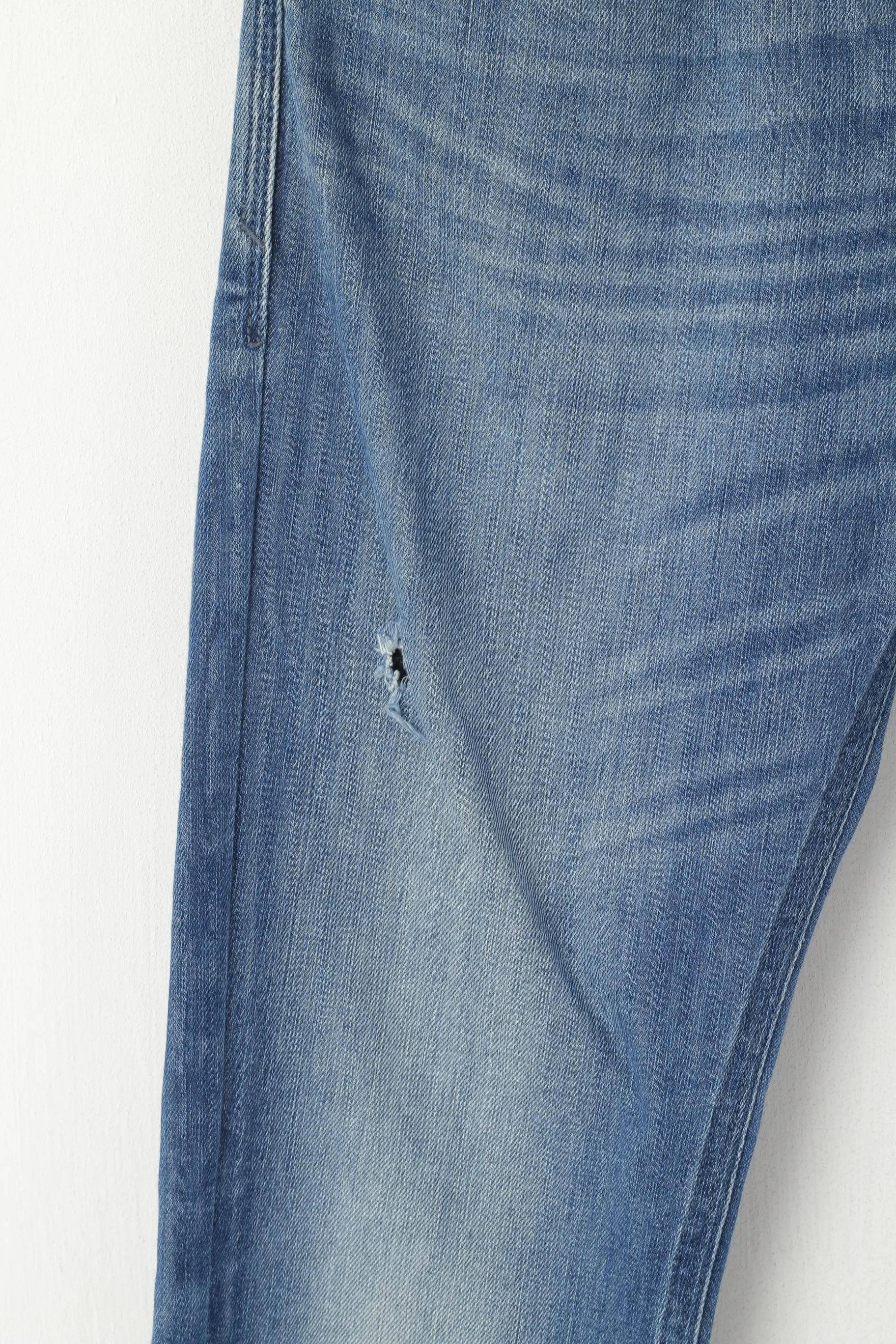 Diesel Men 32 Jeans Trousers Navy Cotton Thanaz Slim Skinny Wash Pants