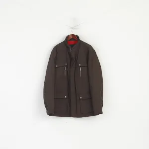 DIGEL Men 60 50 XXXL Jacket Brown Quilted Classic Menswear Concept Outdoor Top