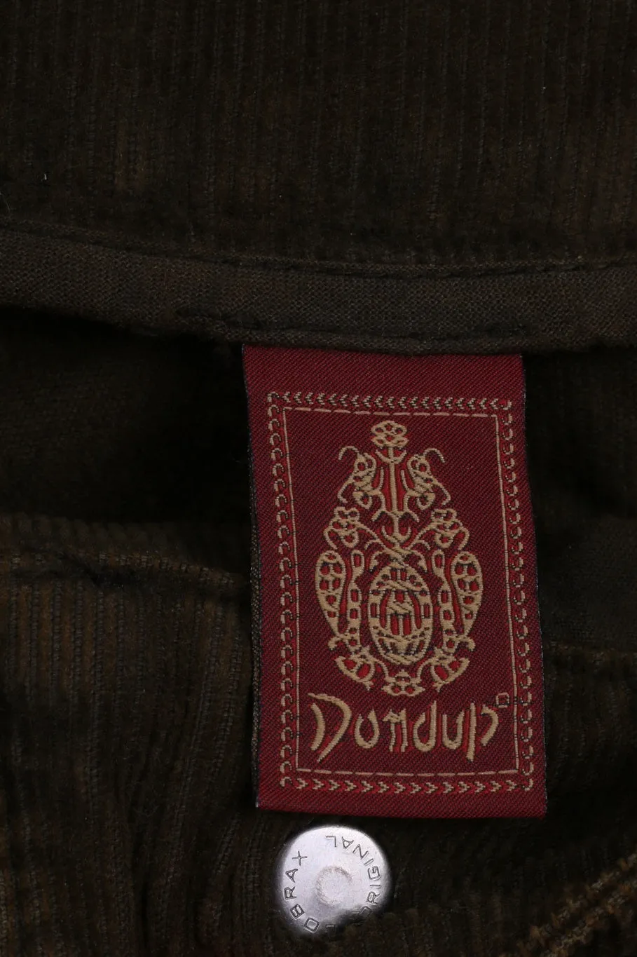 Dondup Women 28 Trousers Green Corduroy Cotton D006K Italy Knee Patches