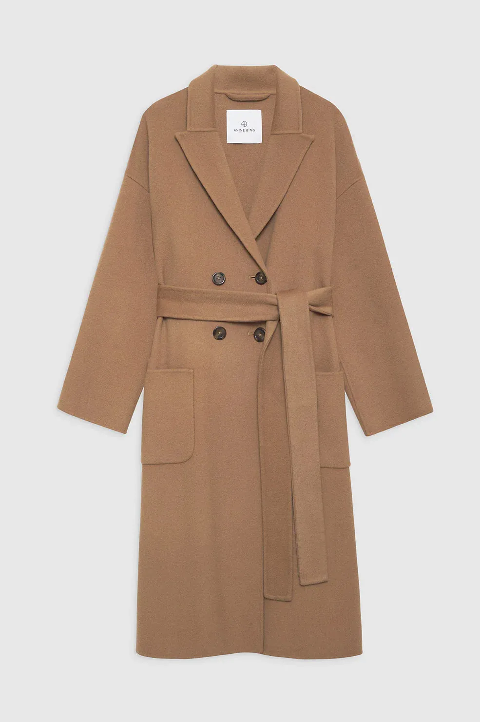 Dylan Coat - Camel Cashmere Blend -ANINE BING