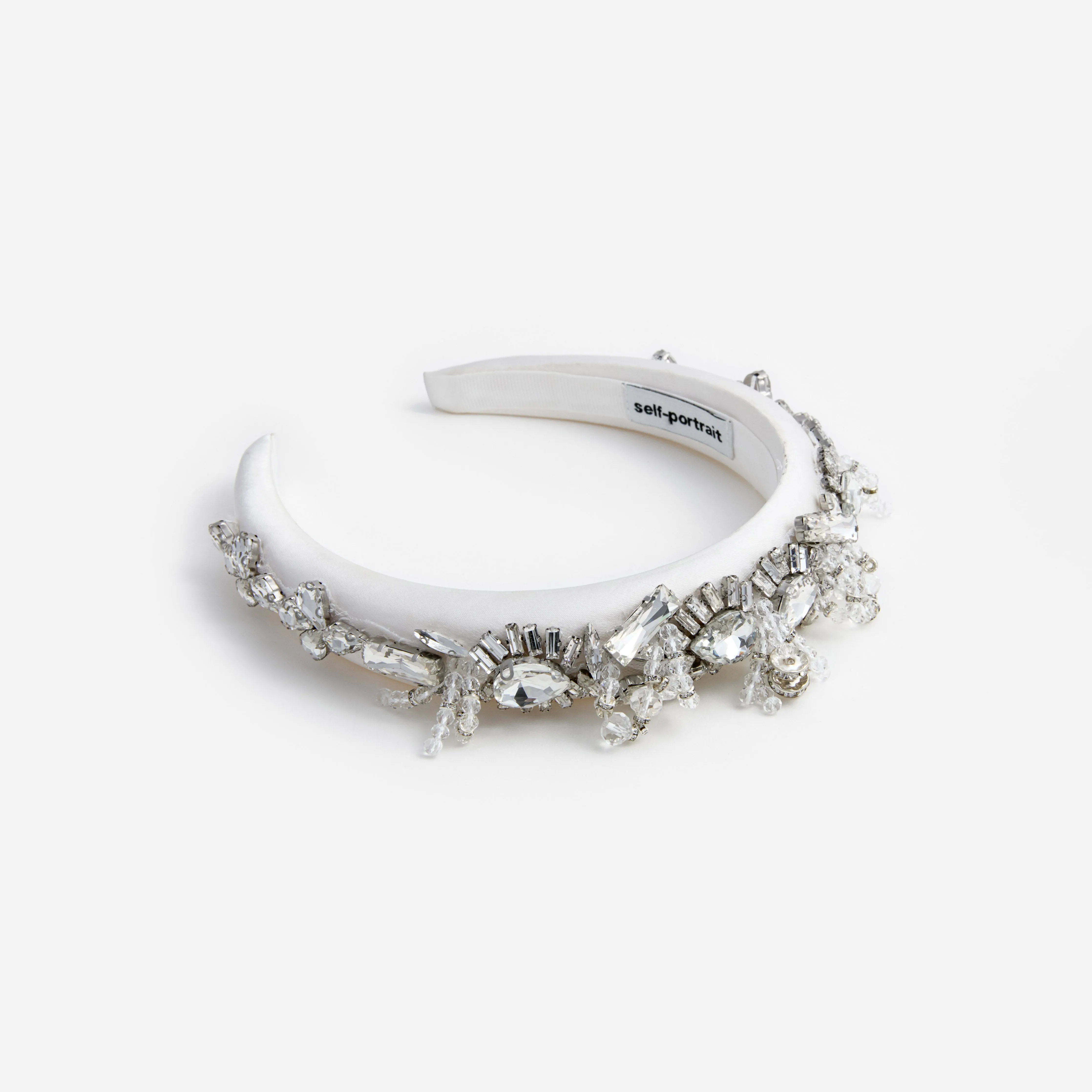 Embellished Satin Headband Self Portrait