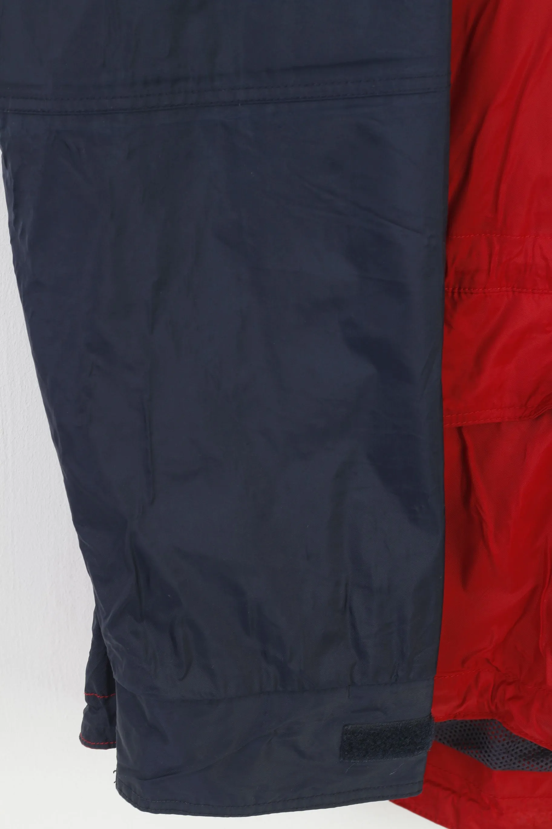 Etirel Men M Jacket Burgundy Navy Outdoor Nylon Full Zipper Vintage Top