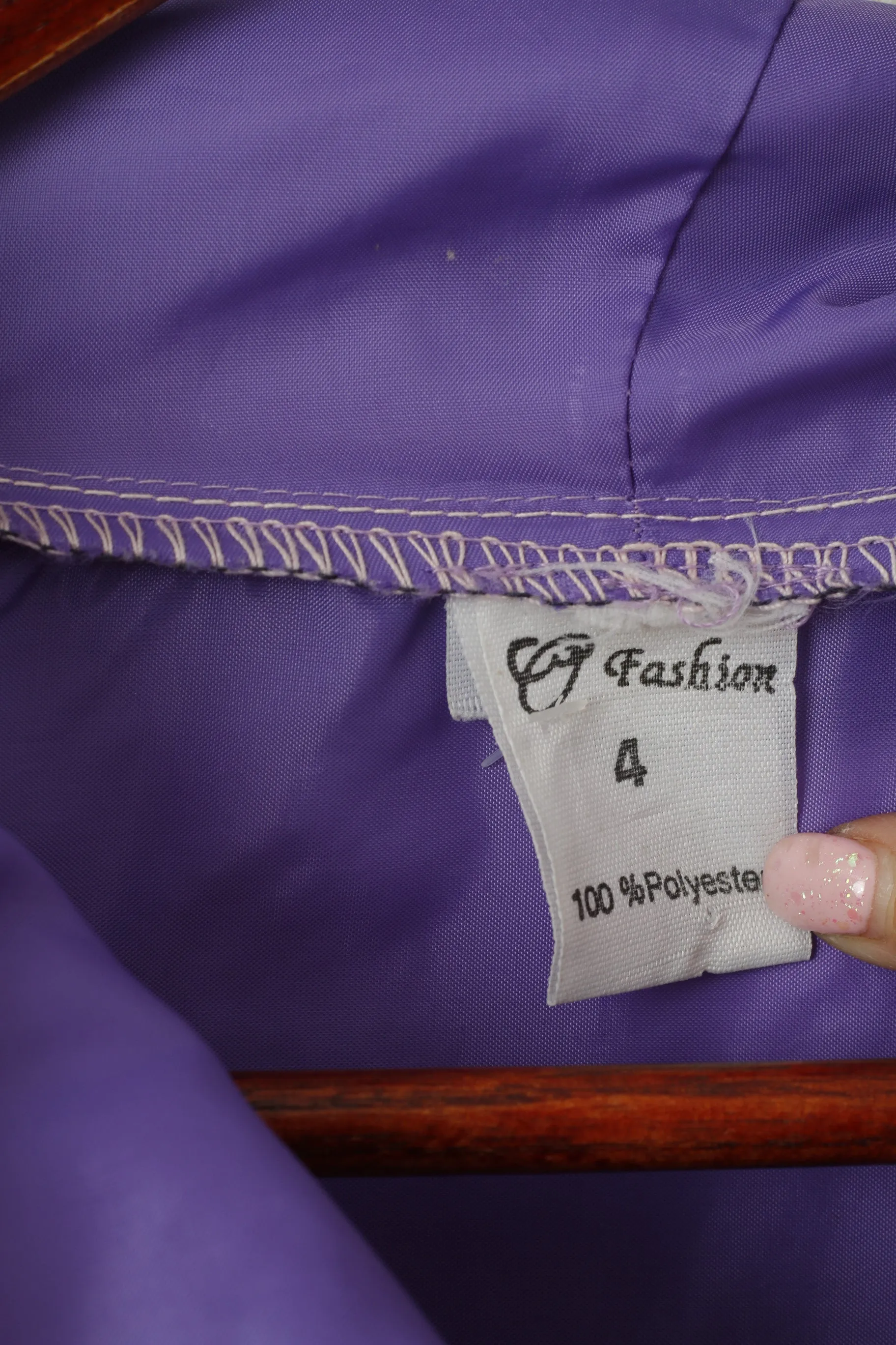 Fashion Men 4 XL Pullover Jacket Purple Vintage Kangaroo Pocket Festival Run Top