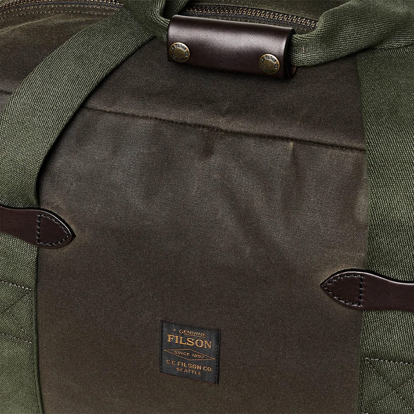 Filson Tin Cloth Medium Duffle Bag Otter Green