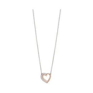 Fiorelli Silver Cubic Zirconia Heart Necklace N4140C