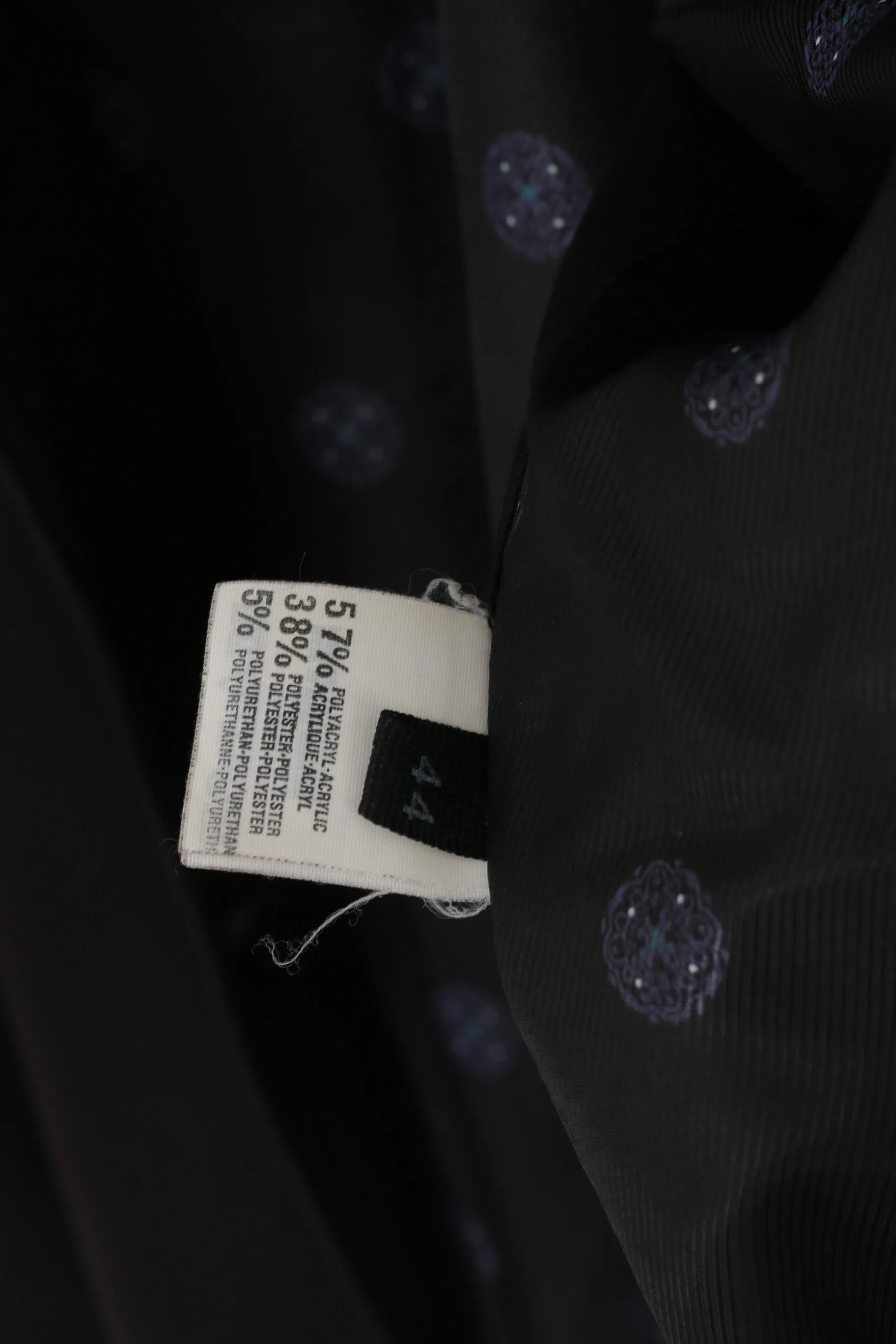 Fordan Men 44 Jacket Black Soft Vintage West Germany Double Breasted Tyrol Blazer
