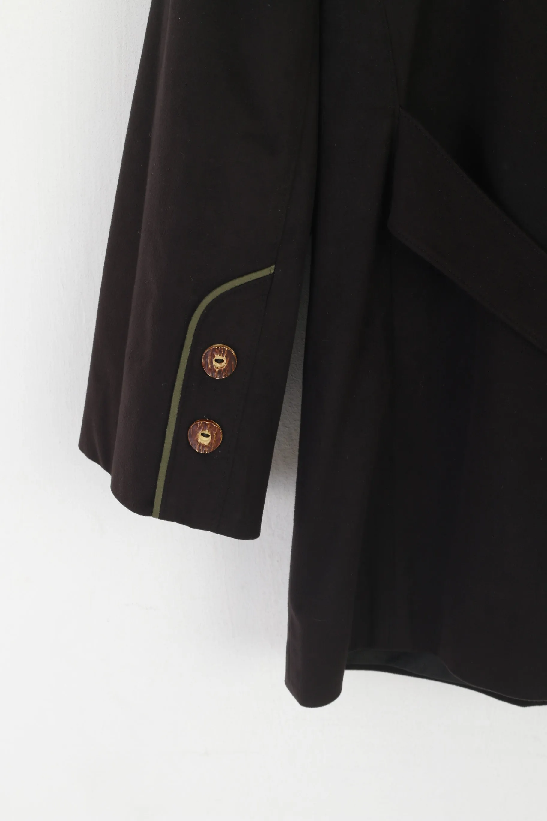 Fordan Men 44 Jacket Black Soft Vintage West Germany Double Breasted Tyrol Blazer