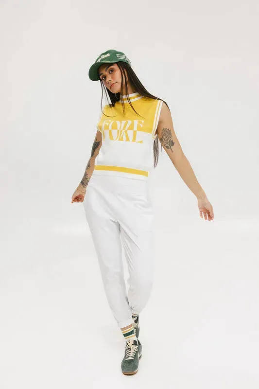 Fore All Fore S/L Sweater - Mustard/White