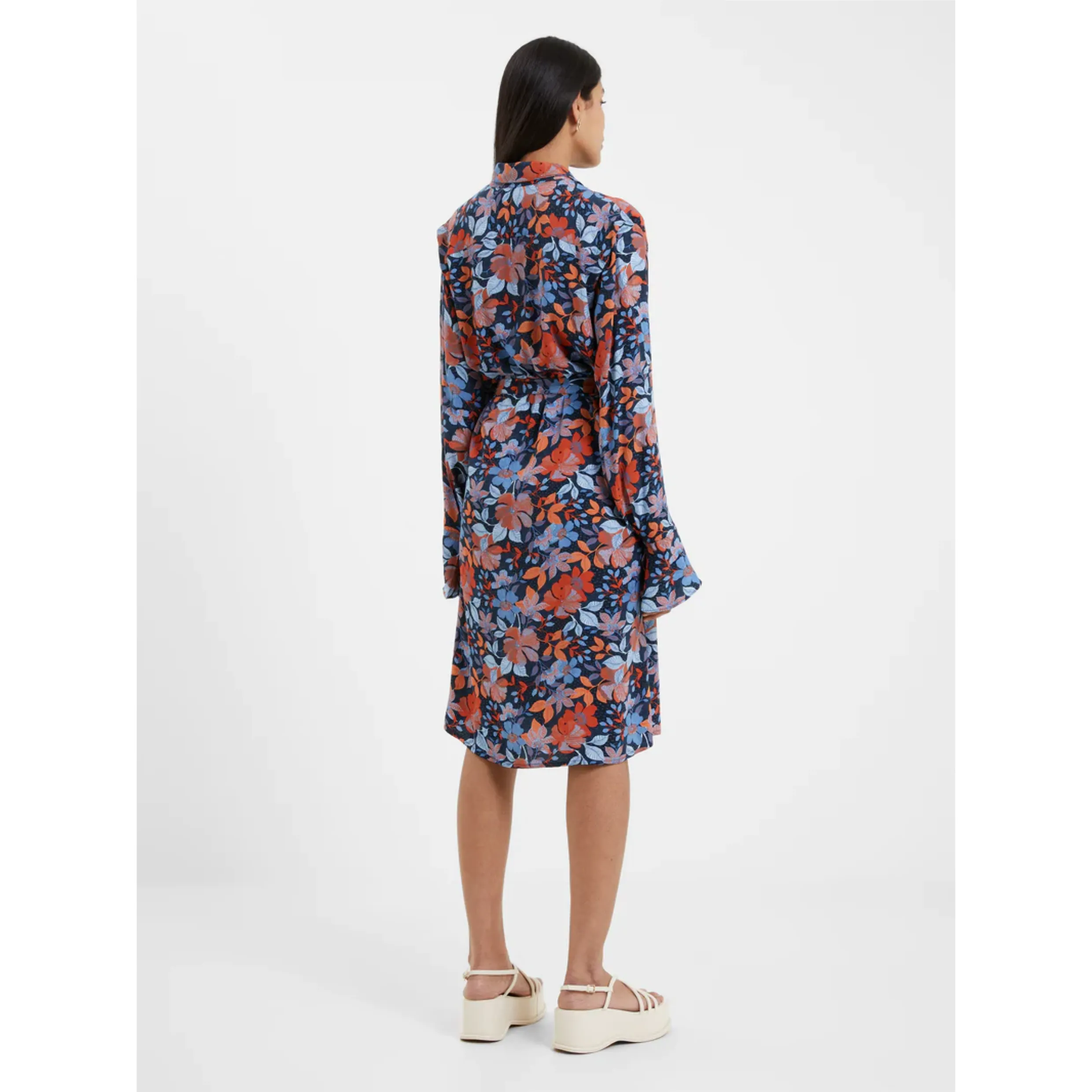 French Connection Adalina Shirt Dress 71Val Coastal Fjord
