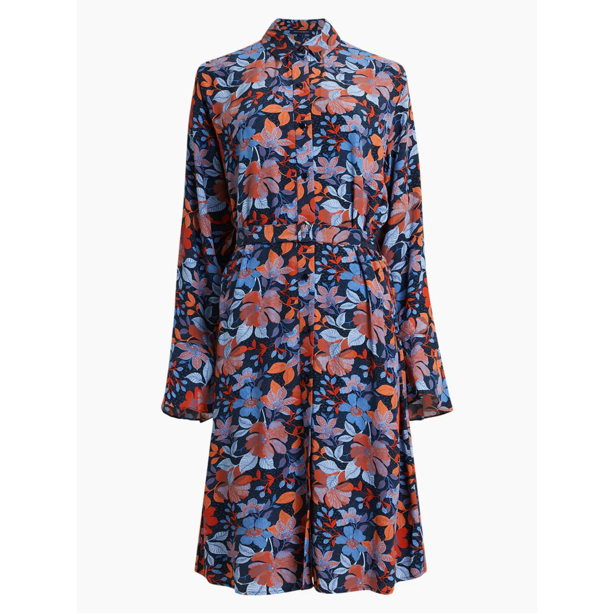 French Connection Adalina Shirt Dress 71Val Coastal Fjord