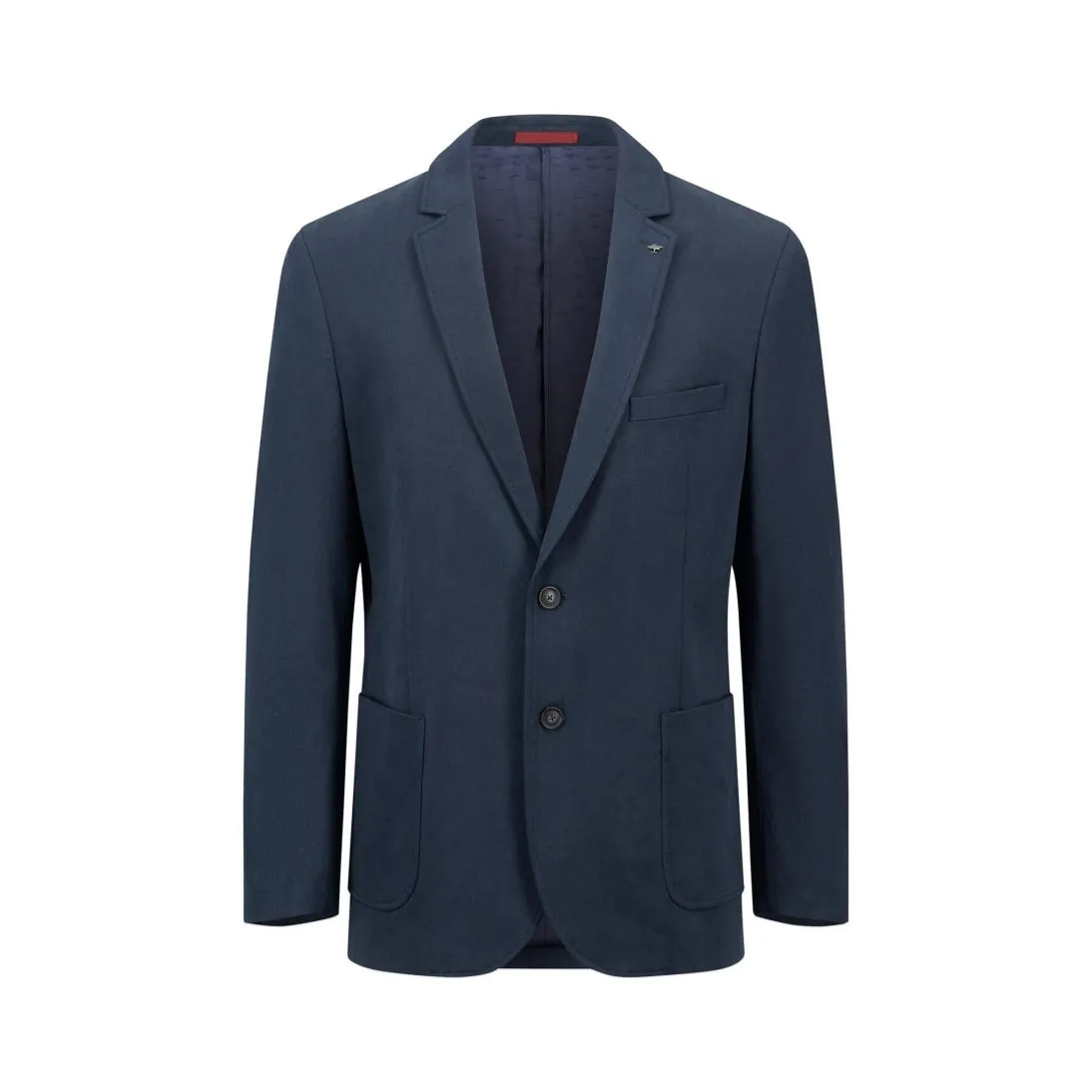 Fynch-Hatton Cotton Twill Stretch Blazer Casual Fit Navy 14092410