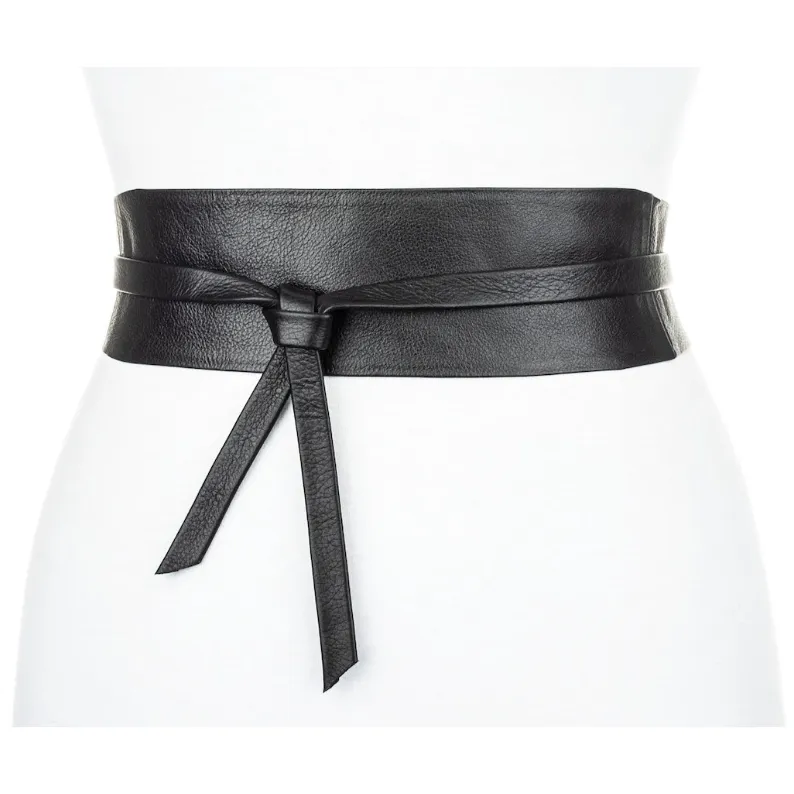 Fynch-Hatton Wrapped Waist Belt FW0003H3975 Black