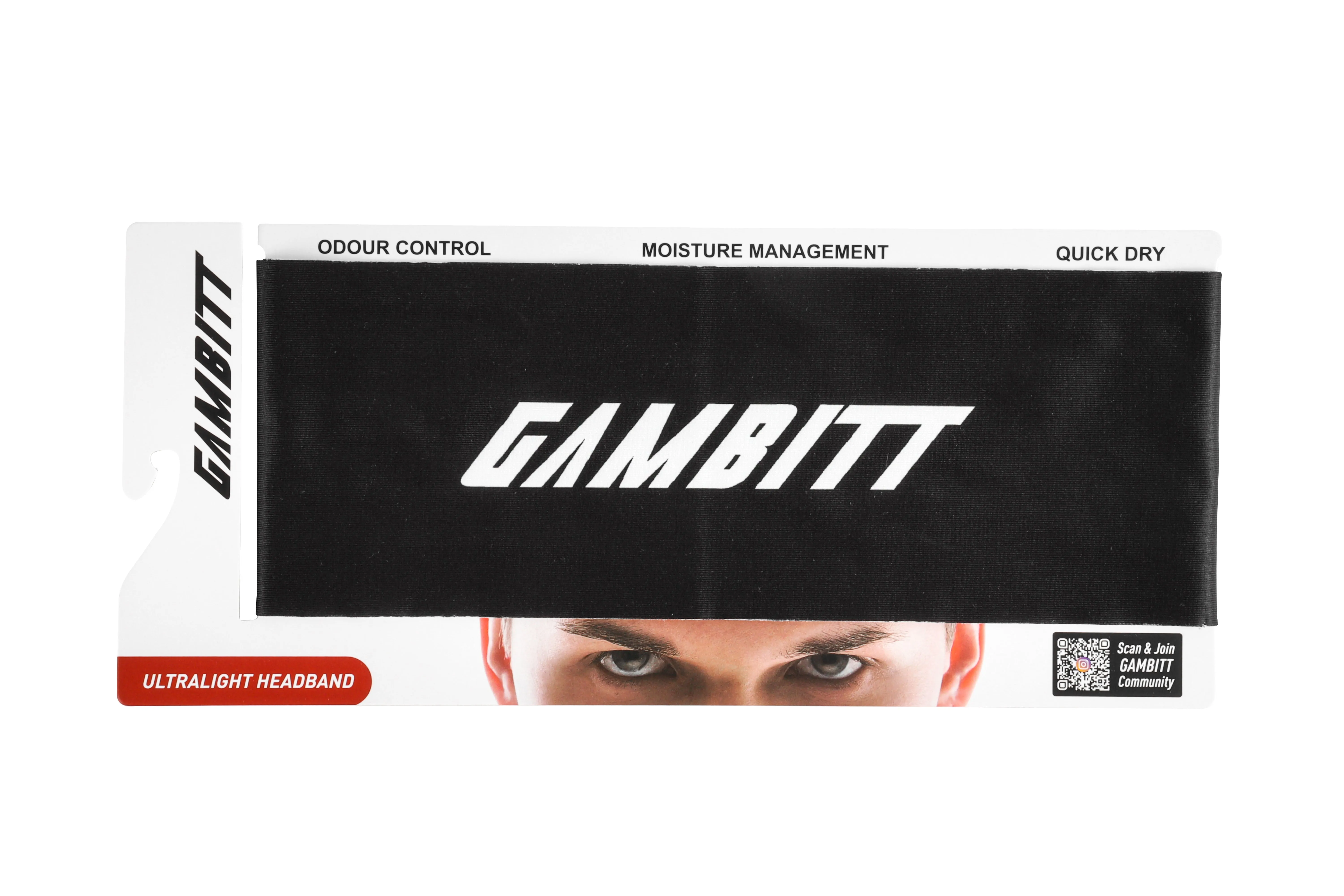Gambitt Ultralight Headband (Black)