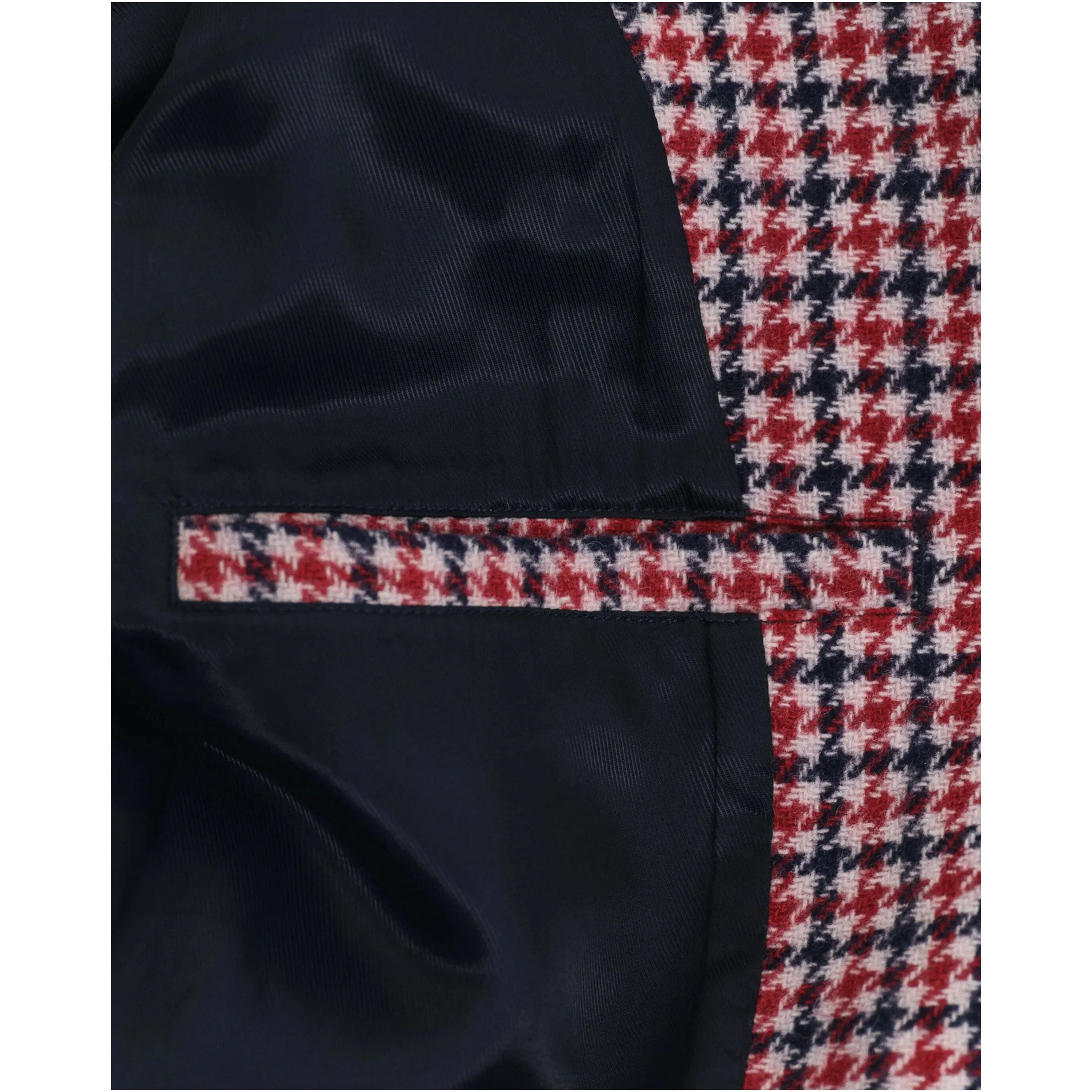 GANT Houndstooth Blazer Regular Fit in Bright Red 4770316